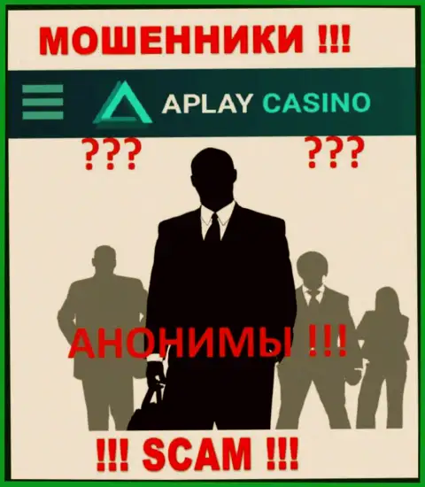Информация о непосредственном руководстве APlay Casino, увы, скрыта