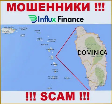 Компания InFluxFinance Pro - это разводилы, базируются на территории Commonwealth of Dominica, а это офшор