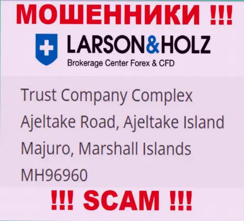 Оффшорное местоположение Larson Holz Ltd - Trust Company Complex Ajeltake Road, Ajeltake Island Majuro, Marshall Islands МН96960, оттуда эти махинаторы и прокручивают свои грязные делишки