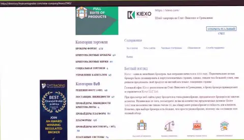 Статья про Форекс дилера Kiexo Com предоставлена на информационном портале Directory FinanceMagnates Com