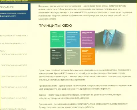Условия торговли Форекс дилинговой компании Киексо предоставлены в обзорной статье на информационном портале Listreview Ru