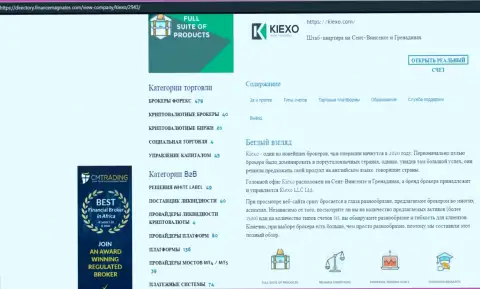 Обзор о услугах Форекс брокерской организации Киехо ЛЛК, размещенный на сайте Директори ФинансМагнатес Ком